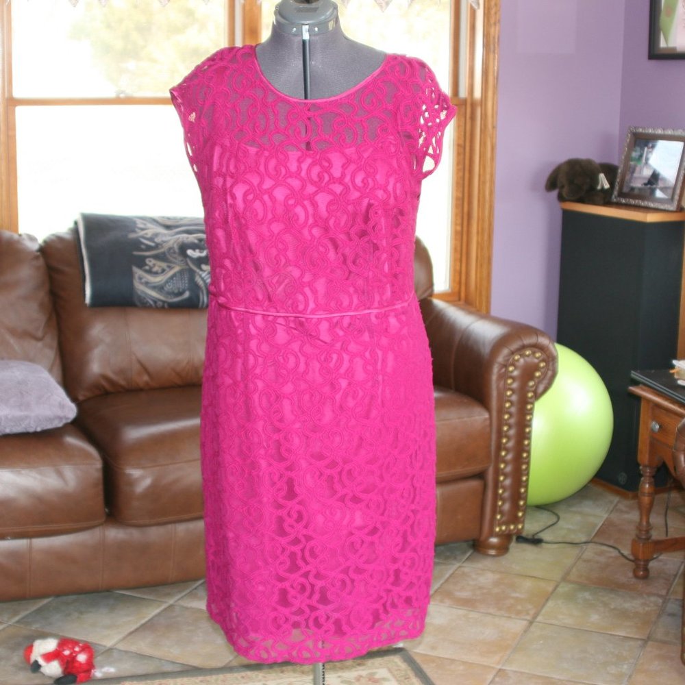Lovely Lace Overlay Dress